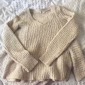 Anthropology Moth V-Neck Sweater